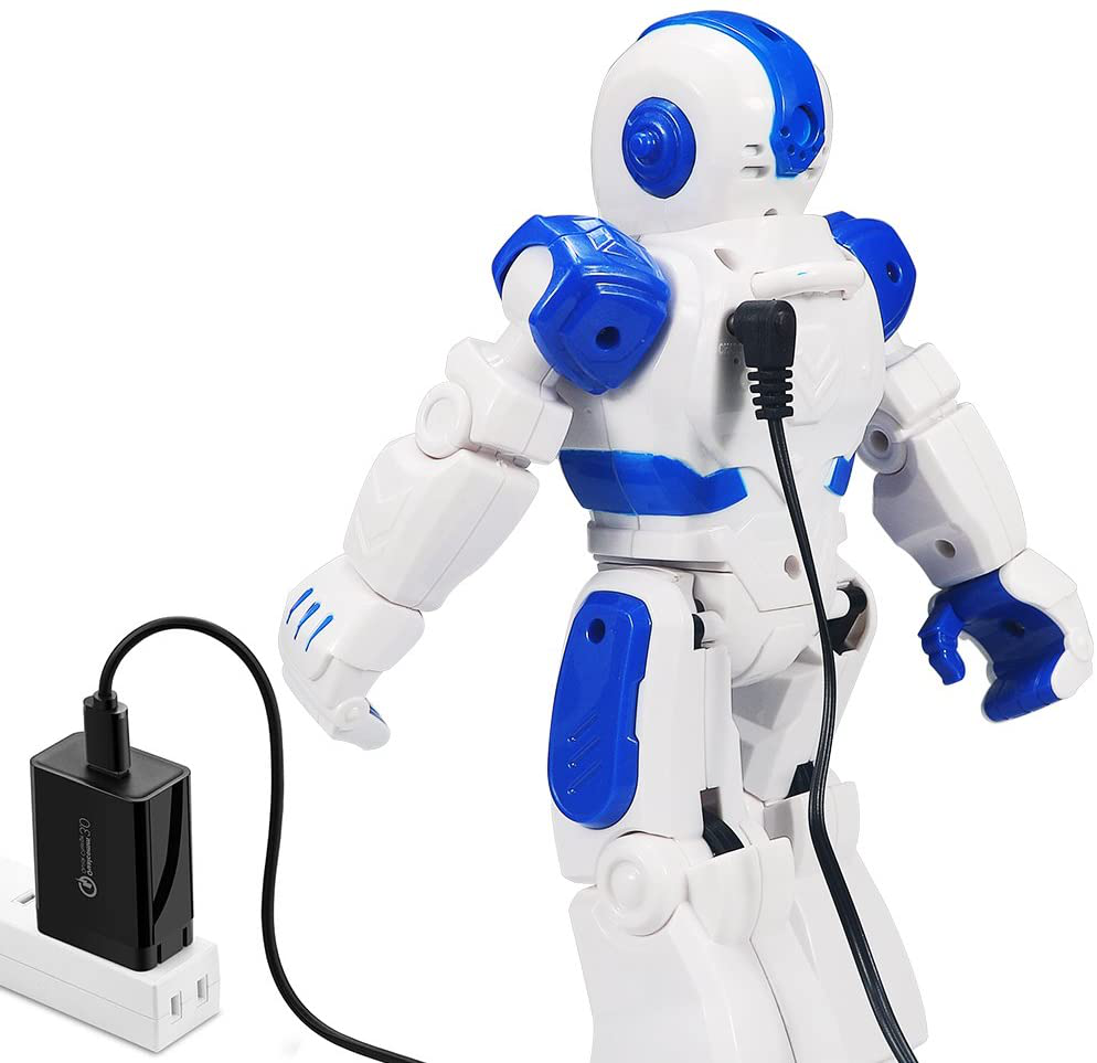 Avelena | Fernbedienung Robot Für Kinder, Sikaye Intelligenter Programmierbarer Roboter Mit Infrarot-Controller Spielzeuge, Tanzen, Singen, Mondzyklus Und Led Augen, Gestensensor Roboterset Für Kinderunterhaltung (Rot)