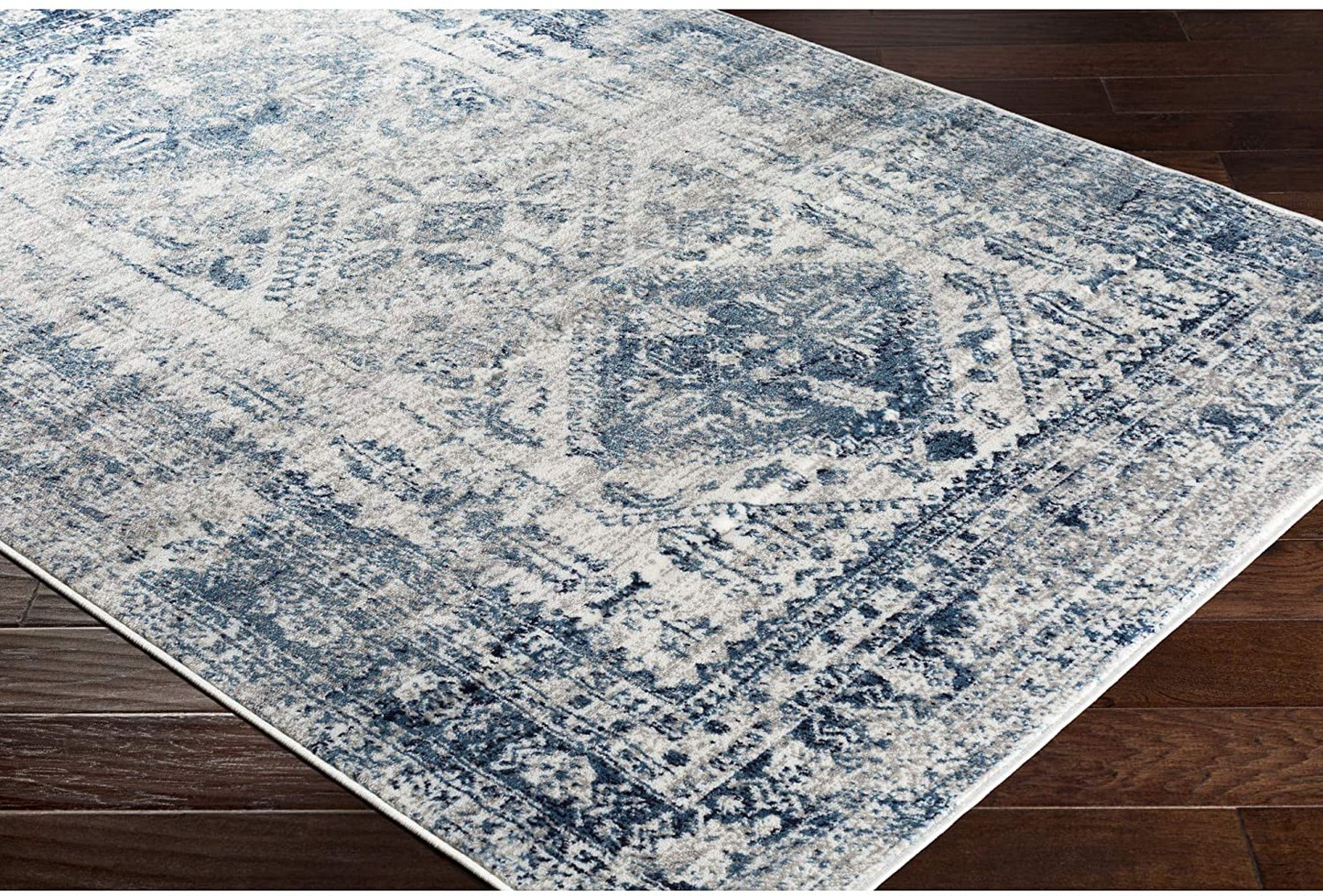 Avelena | Artistic Weavers Desta Blau/Weiß Bereich Teppich, 3'11" X 5'7"
