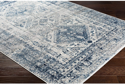 Avelena | Artistic Weavers Desta Blau/Weiß Bereich Teppich, 3'11" X 5'7"