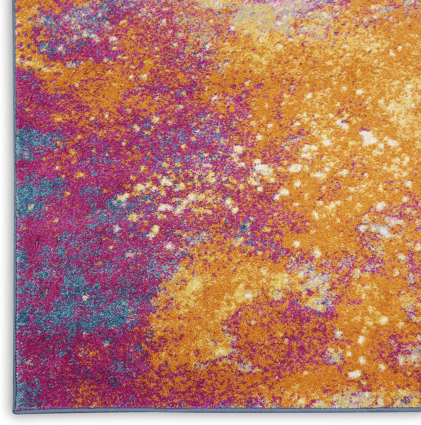 Avelena | Nourison Passion Bohemian Abstract Charcoal/Ivory 2'2" X 7'6" Bereich Teppich, (8' Läufer)