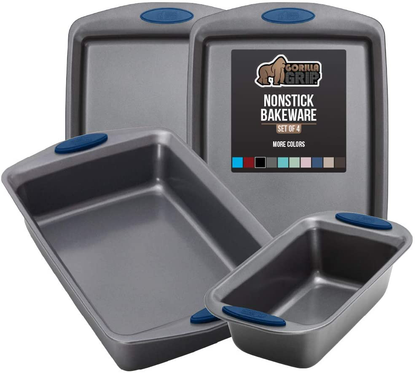 Avelena | Multipack Gorilla Grip Backutensilien Sets, Antihaft, Schwerlast Carbonstahl