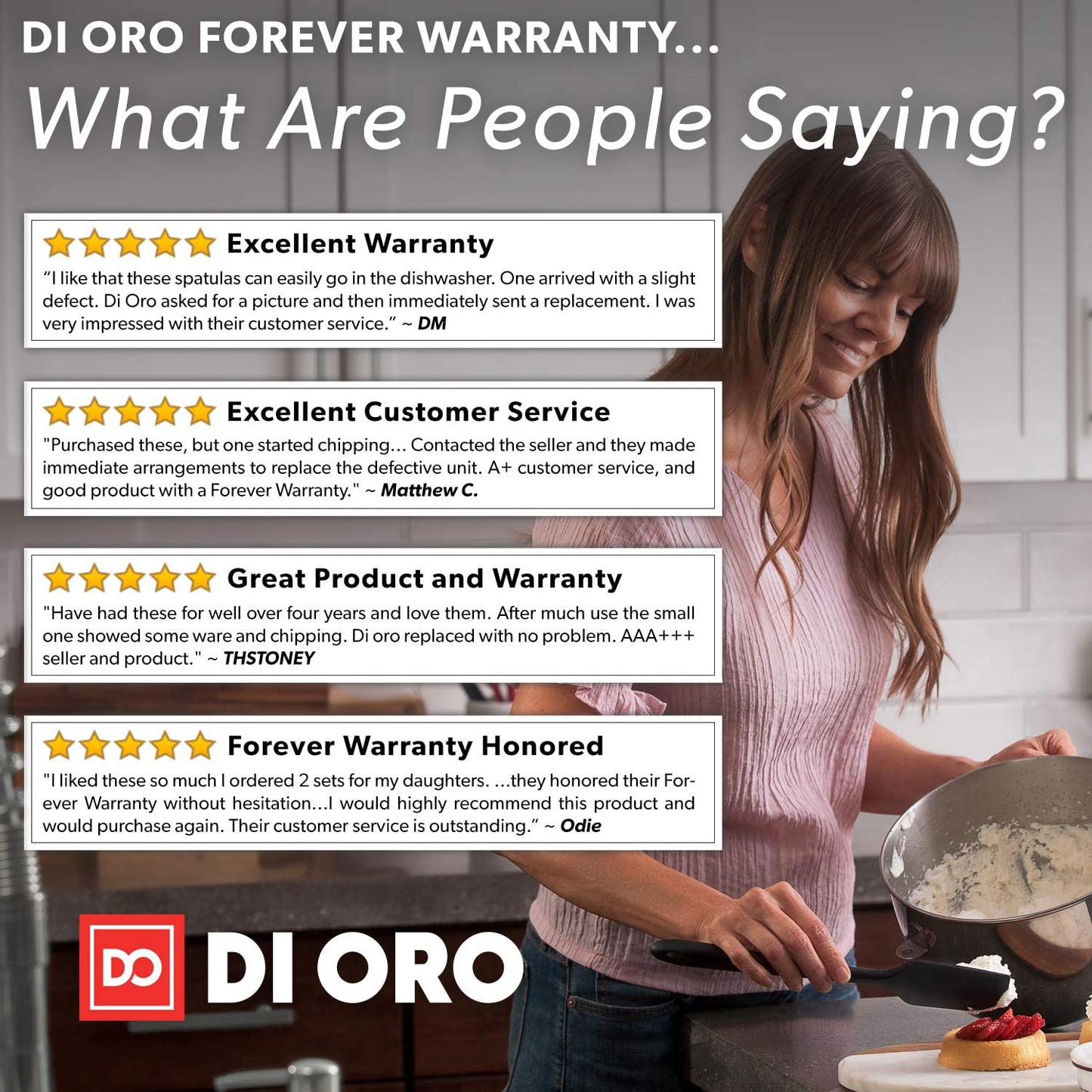Avelena | Di Oro Nahtlos Serie 3-Teilig Silikon Schöpfset - 600°F Hitzebeständig Antihaft Gummi Küchenpalette Für Kochen, Backen Und Mischen – Bpa-Frei Und Lfgb-Zertifiziert Silikon (Schwarz)