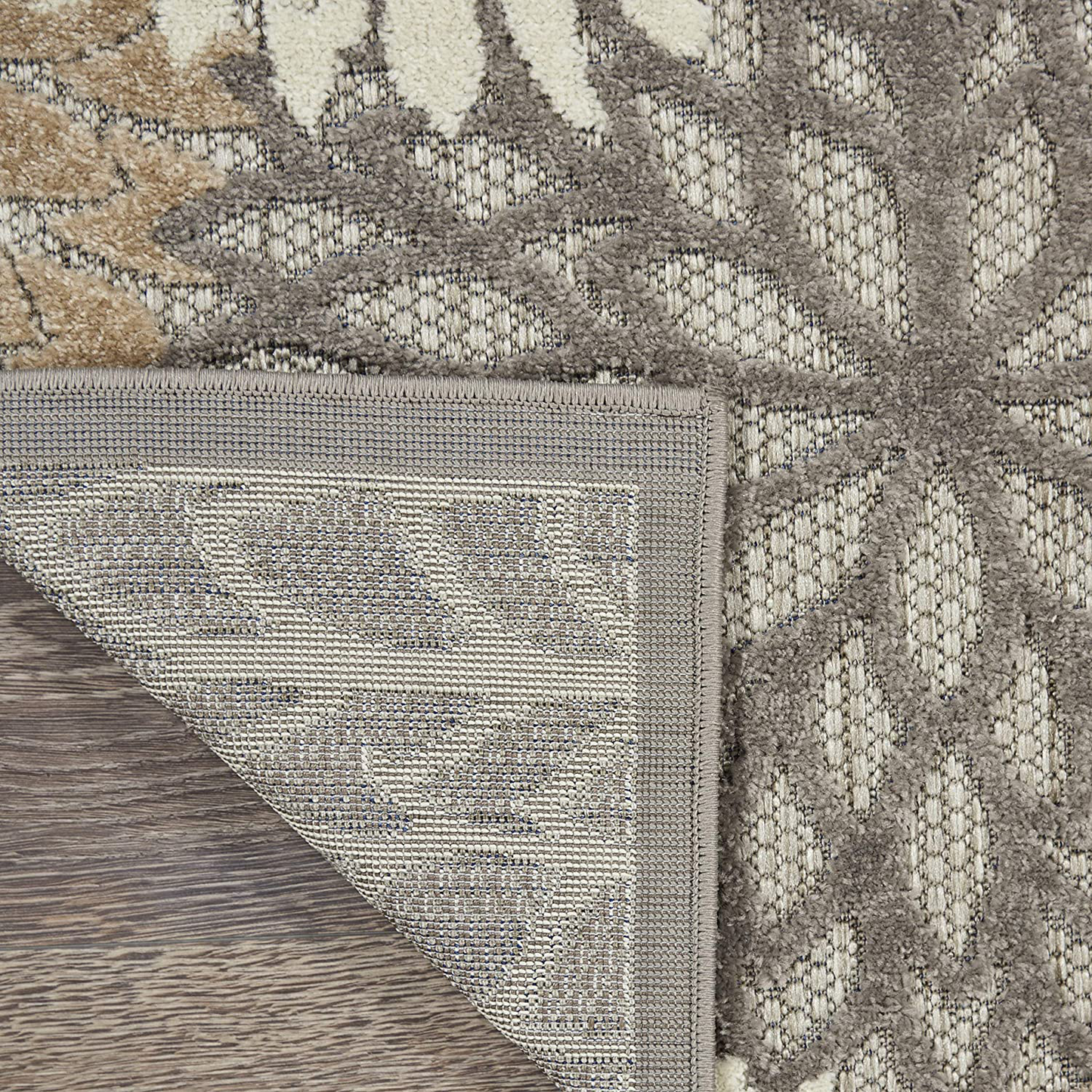 Avelena | Nourison Aloha Innen/Außenbereich Floral Rot Mehrfarbig 2'3" X 8' Bereich Teppich, (8' Läufer)