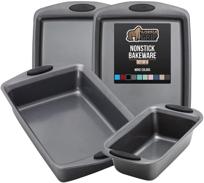 Avelena | Multipack Gorilla Grip Backutensilien Sets, Antihaft, Schwerlast Carbonstahl