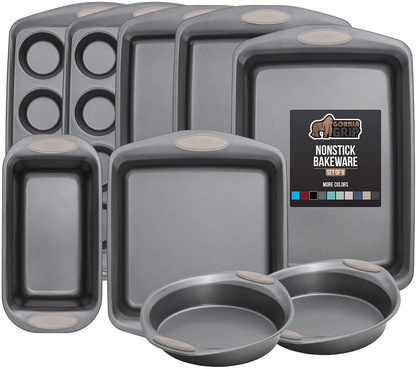 Avelena | Multipack Gorilla Grip Backutensilien Sets, Antihaft, Schwerlast Carbonstahl