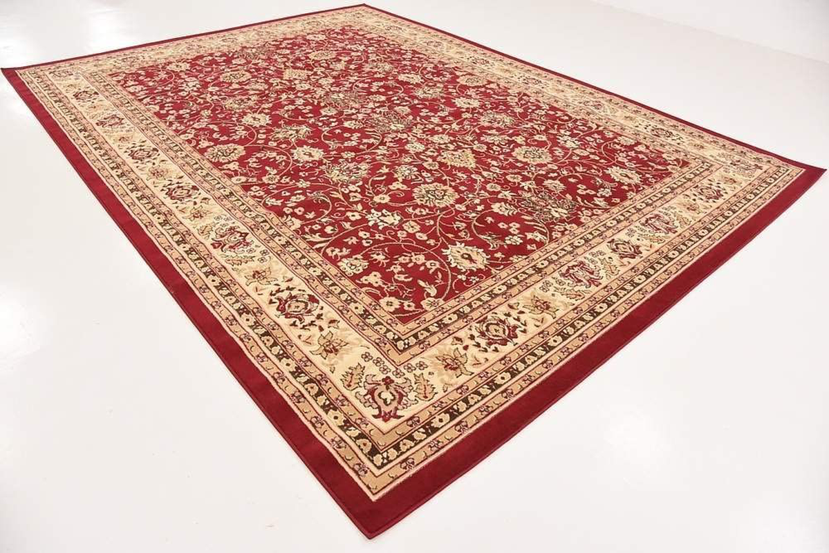 Avelena | Einzigartiger Webstuhl Kashan Traditioneller Blumen Teppich, 2 Fuß 7 Zoll X 10 Fuß, Oliv/Ivory