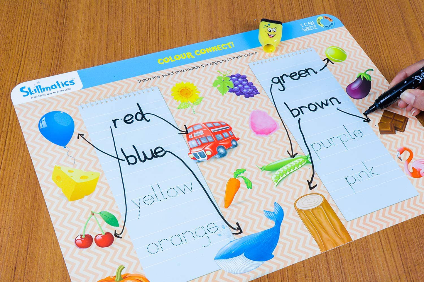 Avelena | Skillmatics Bildungsspiel: Suchen Und Finden | Weihnachtsgeschenke Und Vorschulerziehung Für Kinder Im Alter Von 3 Bis 6 | Wiederverwendbare Aktivitätsmatten Mit 2 Abwischbaren Markern