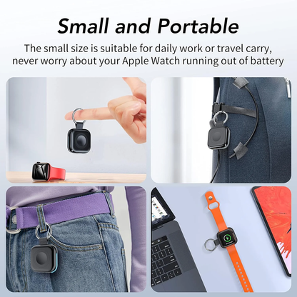 Avelena | 1200Mah Tragbares Ladegerät Für Apple Watch Drahtloses Magnetisches Power Bank Schlüsselanhänger
