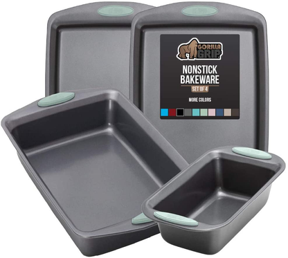 Avelena | Multipack Gorilla Grip Backutensilien Sets, Antihaft, Schwerlast Carbonstahl