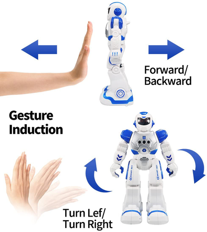 Avelena | Fernbedienung Robot Für Kinder, Sikaye Intelligenter Programmierbarer Roboter Mit Infrarot-Controller Spielzeuge, Tanzen, Singen, Mondzyklus Und Led Augen, Gestensensor Roboterset Für Kinderunterhaltung (Rot)