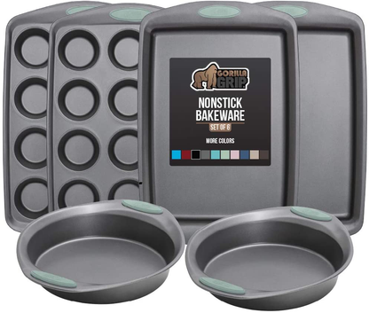 Avelena | Multipack Gorilla Grip Backutensilien Sets, Antihaft, Schwerlast Carbonstahl