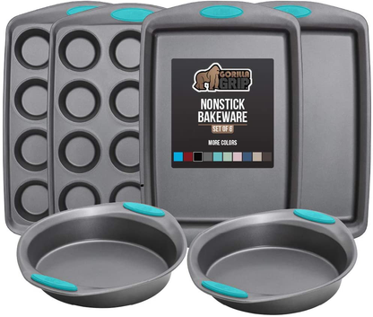 Avelena | Multipack Gorilla Grip Backutensilien Sets, Antihaft, Schwerlast Carbonstahl