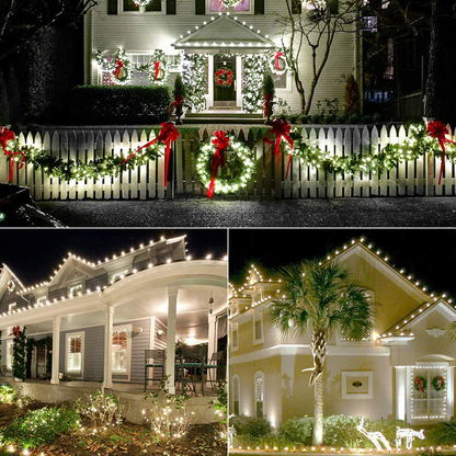 Avelena | Brizled Rote Weihnachtslichter, 16 Fuß 25 Led Facettierte C9 Weihnachtslichter, Verbindbare 120V Ul Zertifizierte Weihnachtsbaumlichter
