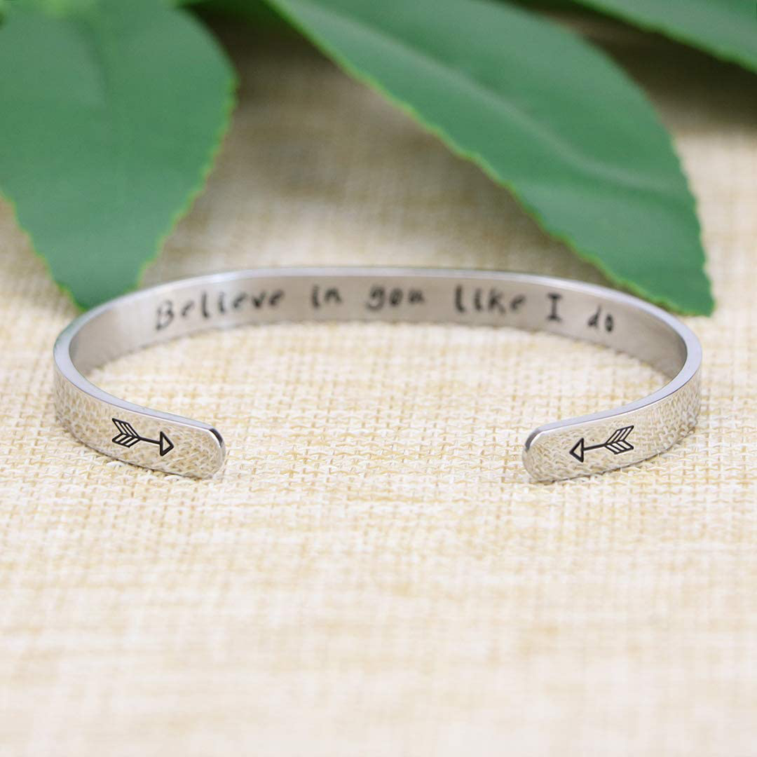 Avelena | Joycuff Armband für Frauen Persönlicher Inspirierender Schmuck Mantra Armband Freund Ermutigungsgeschenk für Sie