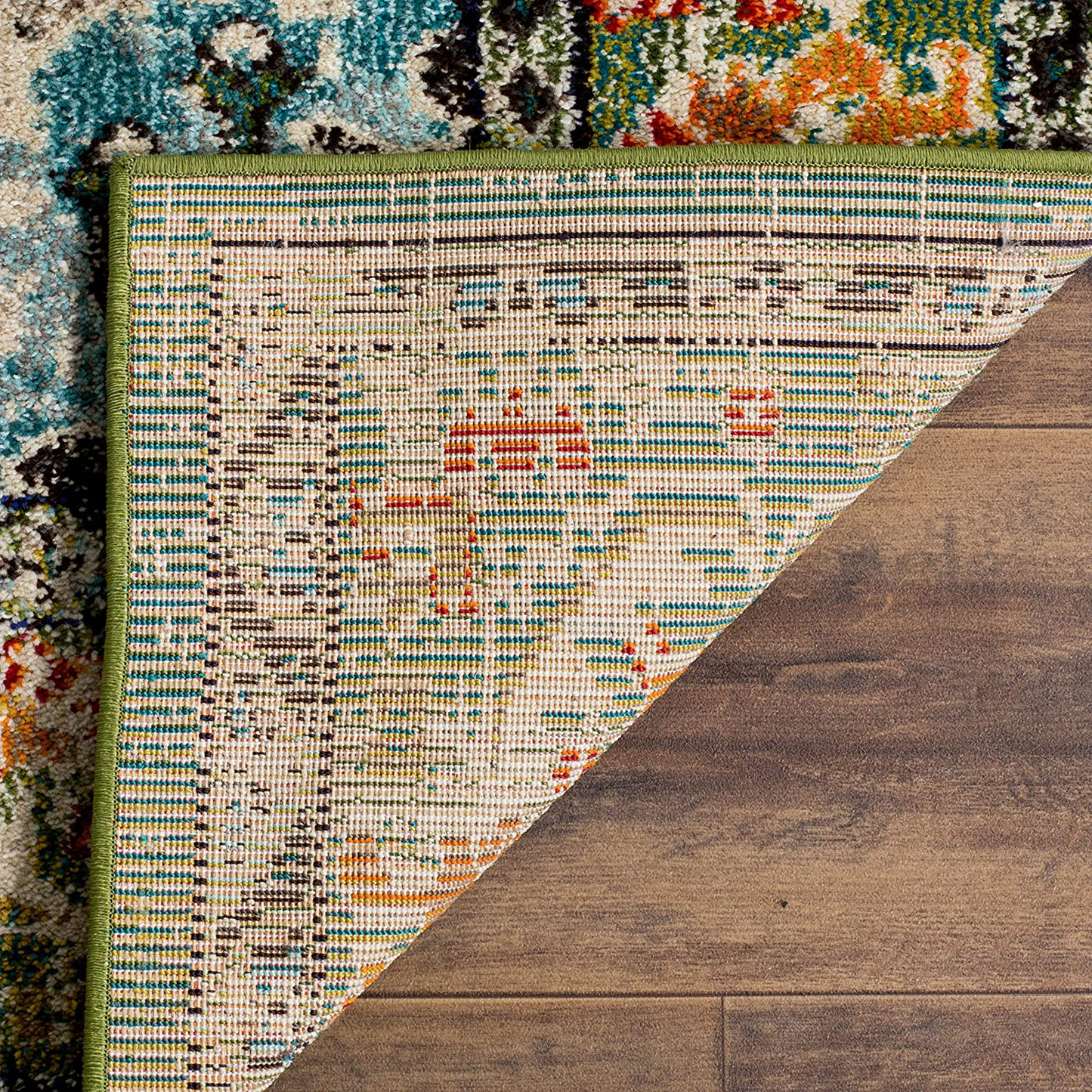 Avelena | Safavieh Monaco Kollektion MNC243D Boho Chic Medaillon Abgenutzt Nicht schütten Fleckenresistent Wohnzimmer Schlafzimmer Läufer, 2'2" x 8', Pink / Mehrfarbig