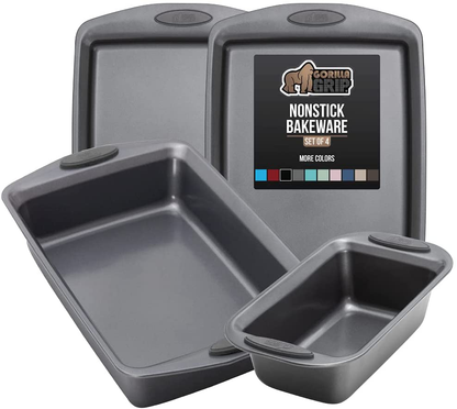 Avelena | Multipack Gorilla Grip Backutensilien Sets, Antihaft, Schwerlast Carbonstahl