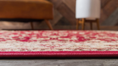 Avelena | Einzigartiger Webstuhl Kashan Traditioneller Blumen Teppich, 2 Fuß 7 Zoll X 10 Fuß, Oliv/Ivory