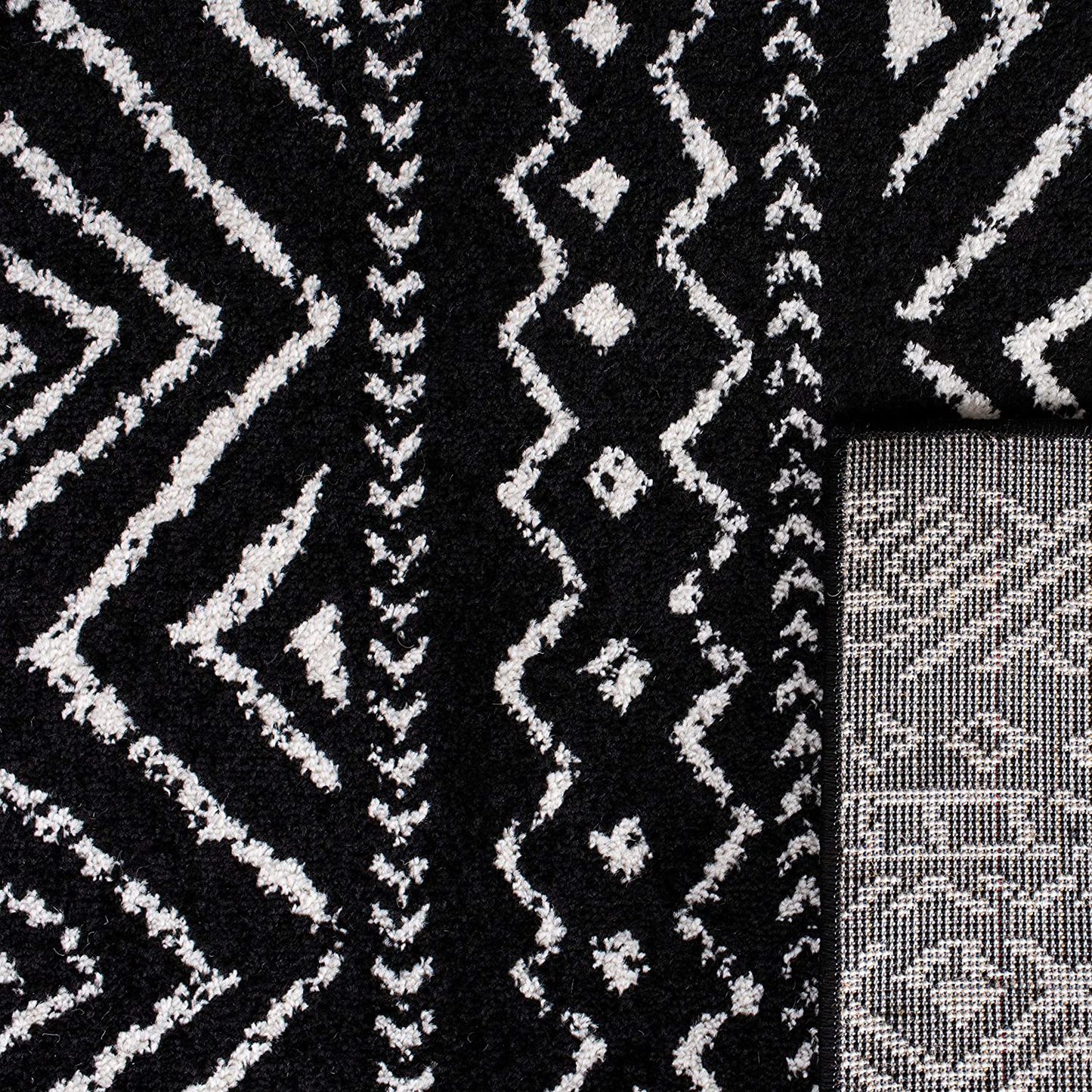 Avelena | Safavieh Tulum Collection Tul267B Marokkanisches Boho Abgesenktes Non-Shedding Fleckenbeständiges Wohn- Schlafzimmer Bereich Teppich, 2' X 5', Elfenbein / Hellgrau