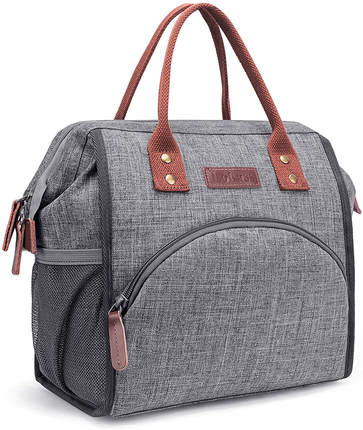 Avelena | Lokass Isolierte Lunchbox Lunch Tasche Groß Trinkbehälter Haltbares Nylon Snacks Organizer Mit Abnehmbaren Schultergurt Für Frauen Männer Erwachsene Arbeit Outdoor, Faultier