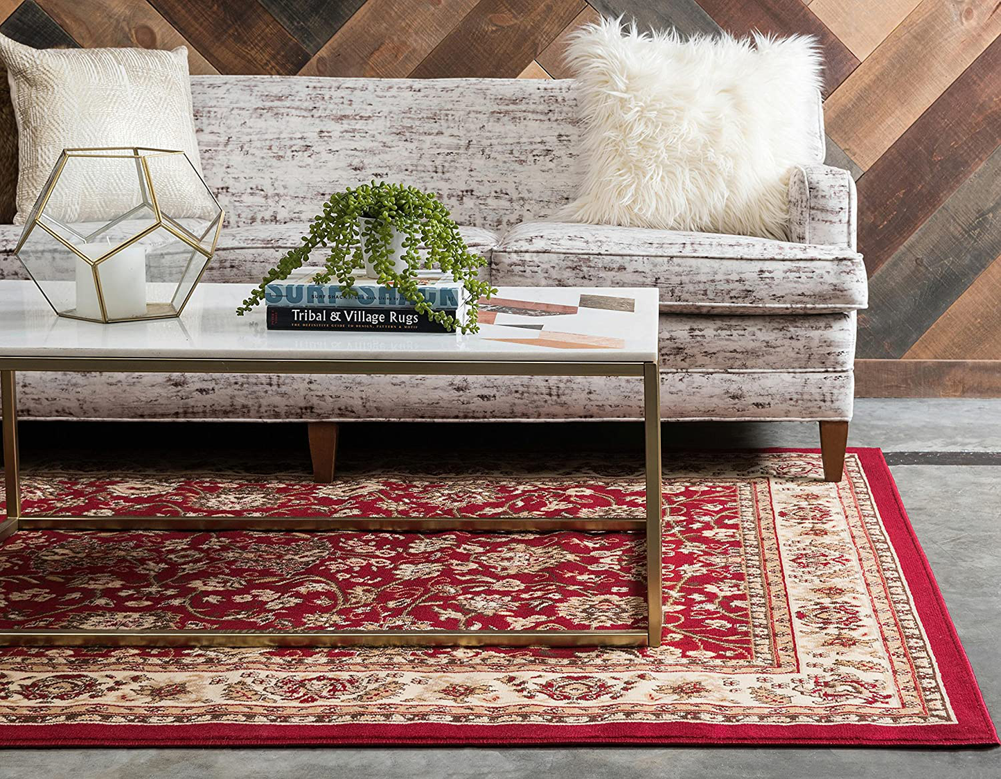 Avelena | Einzigartiger Webstuhl Kashan Traditioneller Blumen Teppich, 2 Fuß 7 Zoll X 10 Fuß, Oliv/Ivory