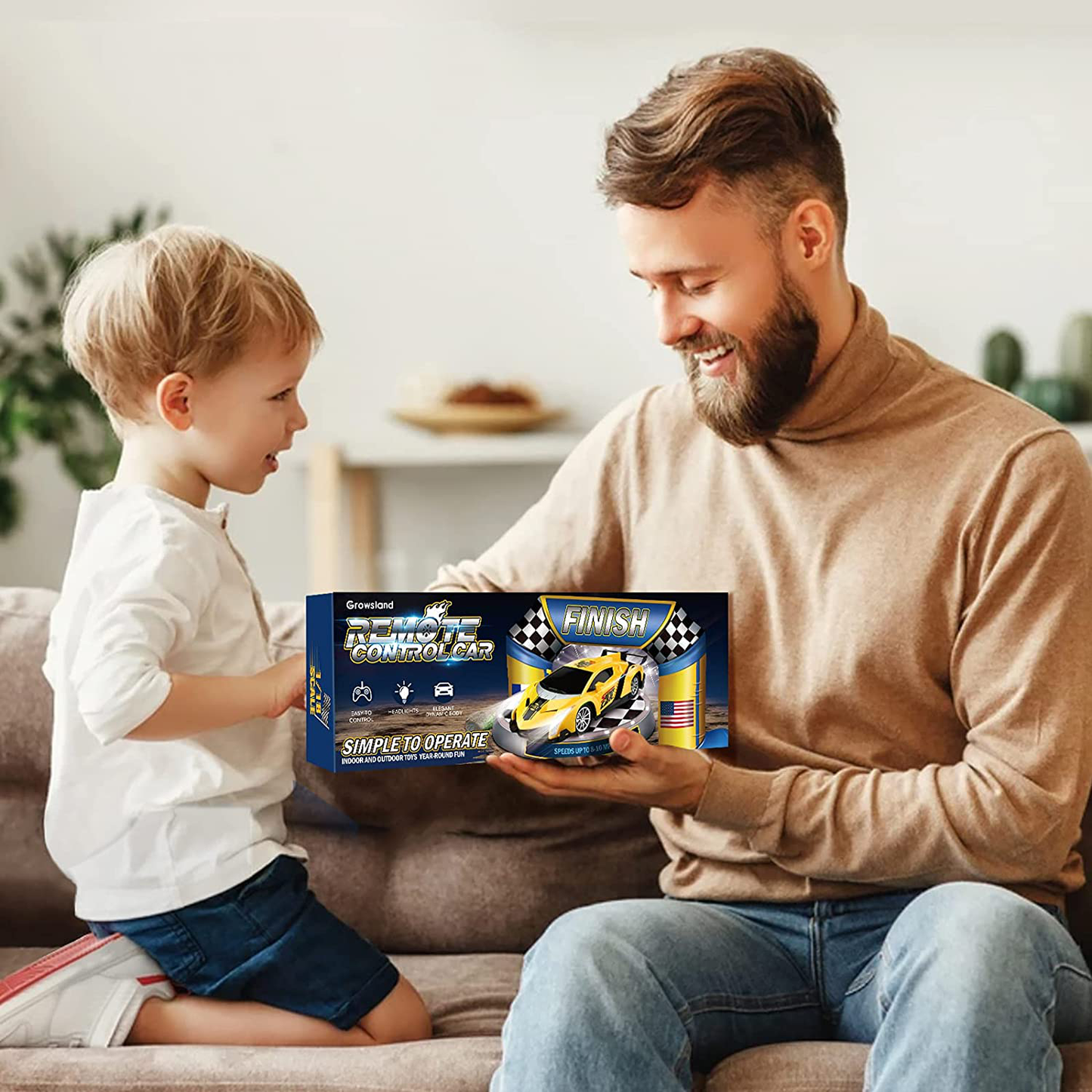 Avelena | Growsland Fernbedienungsauto Rc Autos Weihnachtsgeschenke Spielzeug Für Kinder 1/18 Elektrisch Sport Renn Hobby Rc Crawler Spielzeugauto Modell Fahrzeug Für Jungen Mädchen Erwachsene Inklusive Wiederaufladbare Batterien (Silber)