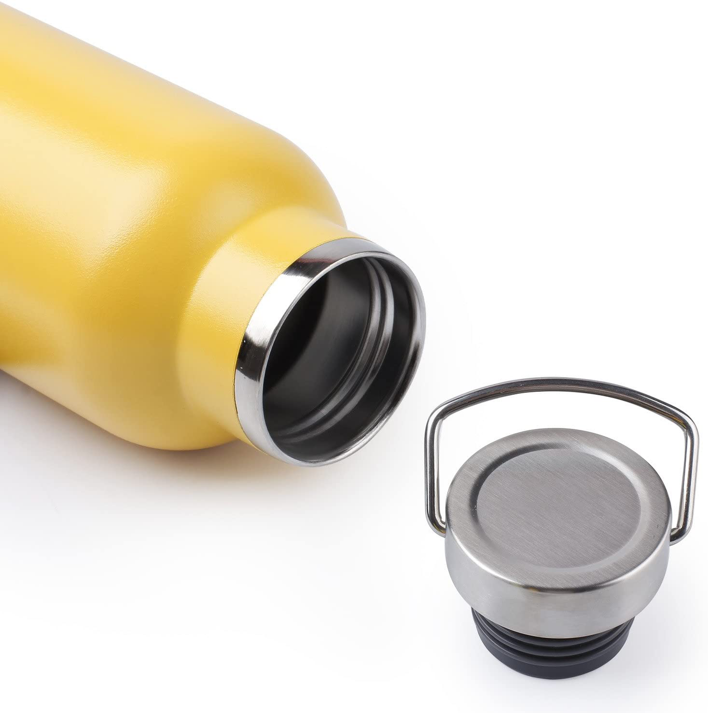 Avelena | Bogi 20Oz Doppeltwandige Vakuum-Isolierte Edelstahl-Wasserflasche - Kratzfest & Umweltfreundlich Für Outdoor-Sport Yoga Camping + Strahl Flip Deckel, 2 Strohhalme & Reinigungsbürste