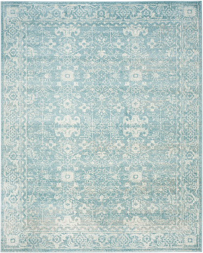 Avelena | Safavieh Evoke Kollektion Evk270D Shabby Chic Abgenutzt Nicht-Shedding Fleckenresistenter Wohn- Und Schlafzimmer Akzentteppich, 2'2" X 4', Helles Blau / Elfenbein