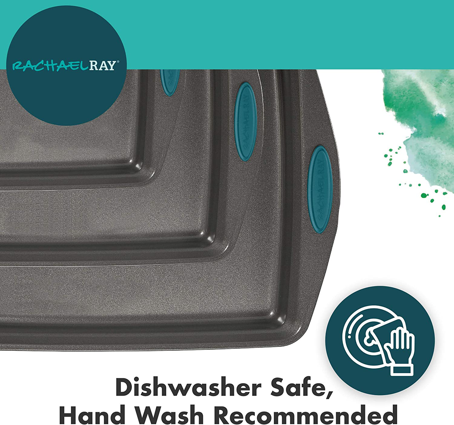 Avelena | Rachael Ray Bakeware Antihaft Kuchenform Set, 3-Teilig