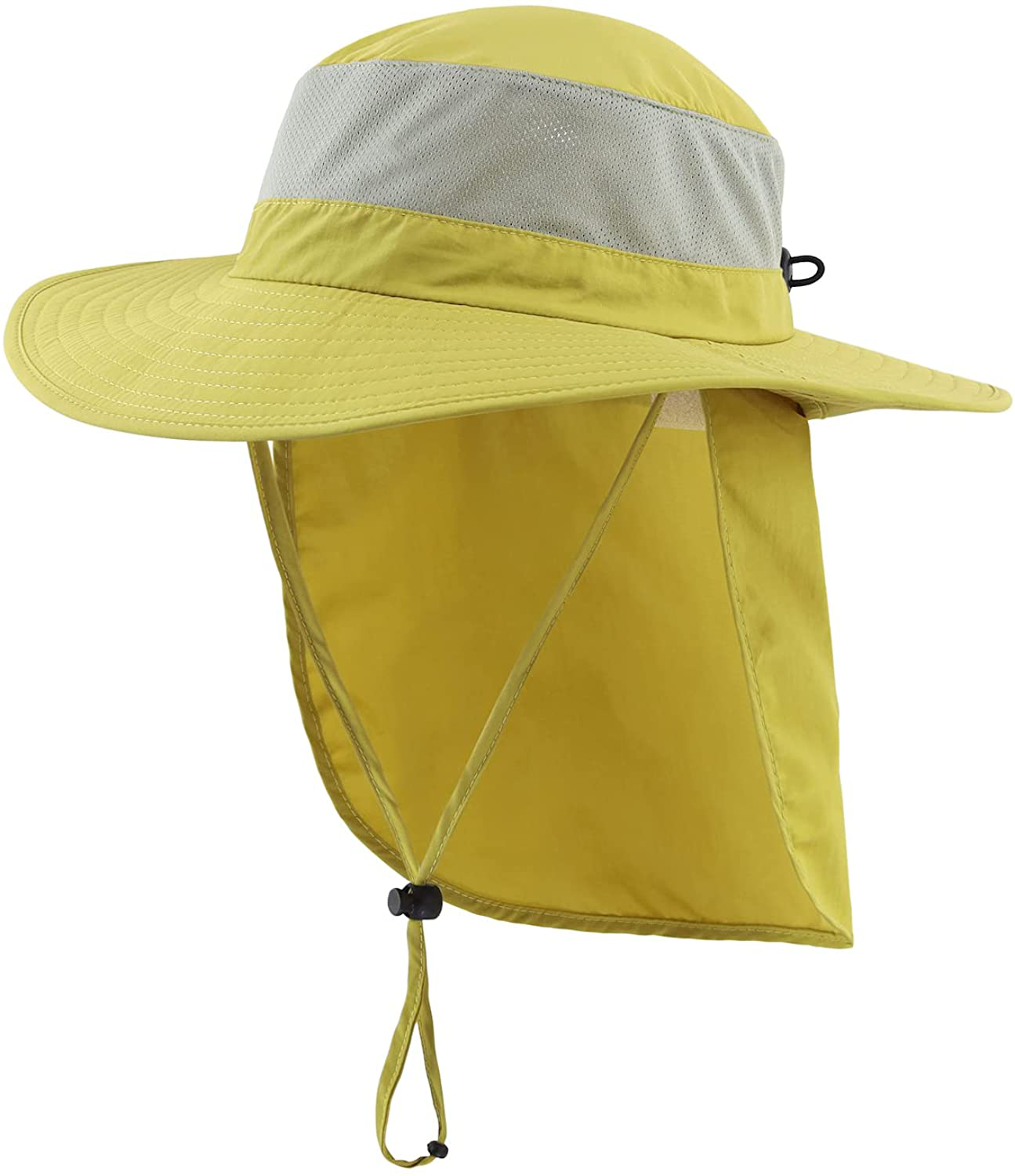 Avelena | Outdoor Upf50+ Mesh Sonnenhut Breiter Schirm Anglerhut Mit Nackenklappe