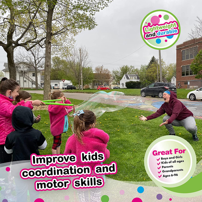 Avelena | Wowmazing Gigantische Blasen Stab Set: (4-Teilig Set) | Inkl. Stab, Großes Blasen Konzentrate Und Tipps & Tricks Heft | Outdoor Spielzeug Für Kinder, Jungen, Mädchen | Blasen Hergestellt In Den Usa - Standard Set
