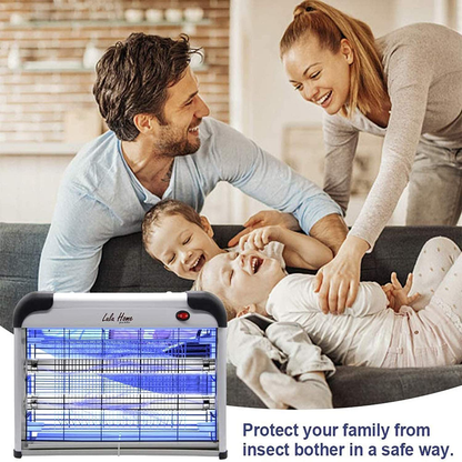 Avelena | Lulu Home Elektrische Insektenvernichter, Aluminium Inneninsektenvernichter Für Mücken, Insekten, Fliegen Mit Kraftvollem 2800V Gitter 20W Glühbirnen