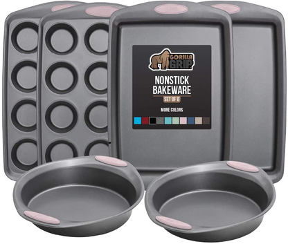 Avelena | Multipack Gorilla Grip Backutensilien Sets, Antihaft, Schwerlast Carbonstahl