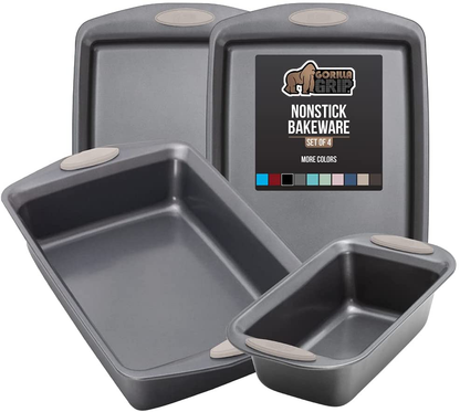 Avelena | Multipack Gorilla Grip Backutensilien Sets, Antihaft, Schwerlast Carbonstahl