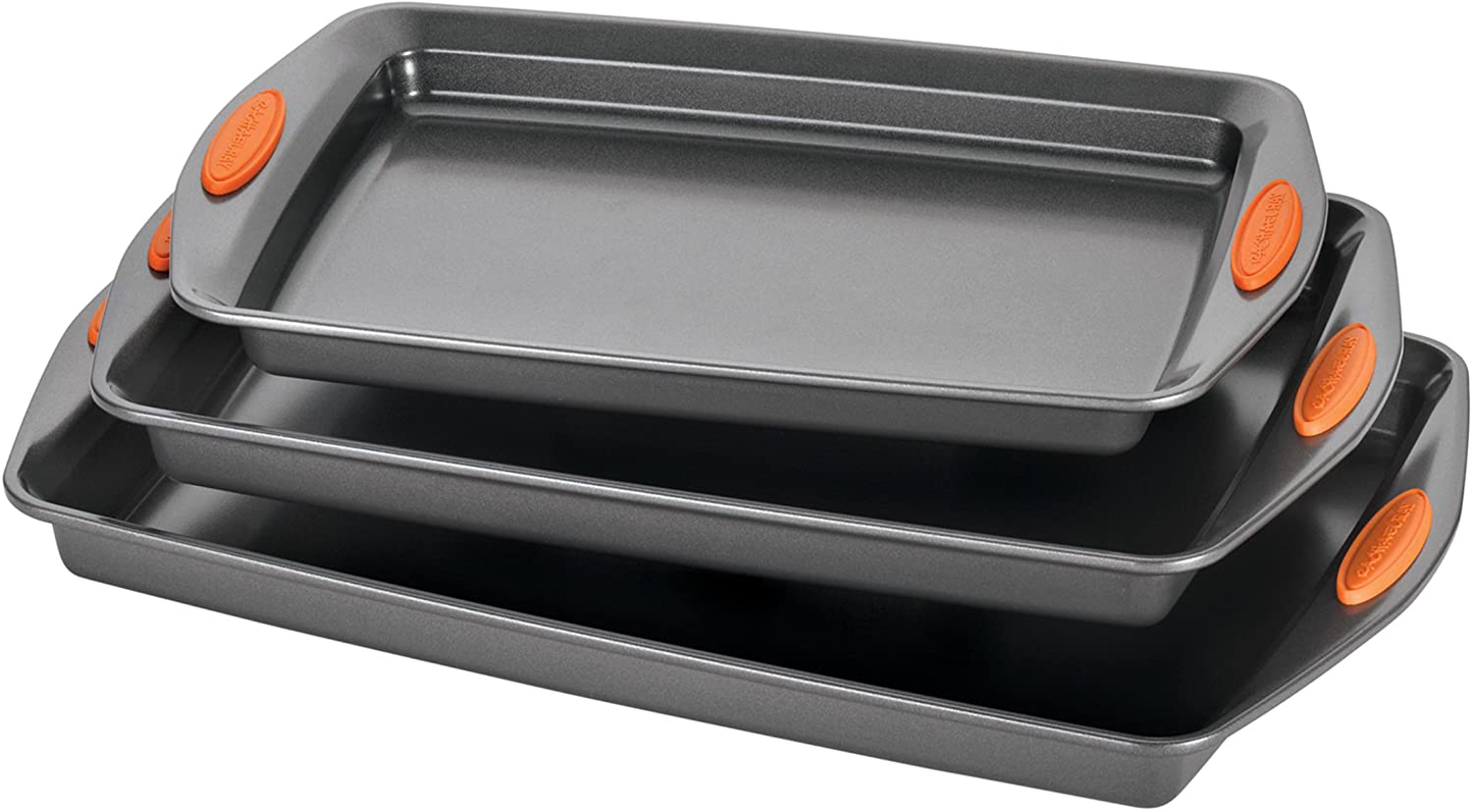 Avelena | Rachael Ray Bakeware Antihaft Kuchenform Set, 3-Teilig