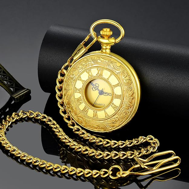 Avelena | Klassische Retro Taschenuhr für Männer