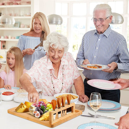 Avelena | CheeseLux – Premium-Bambus-Käsebrett-Set