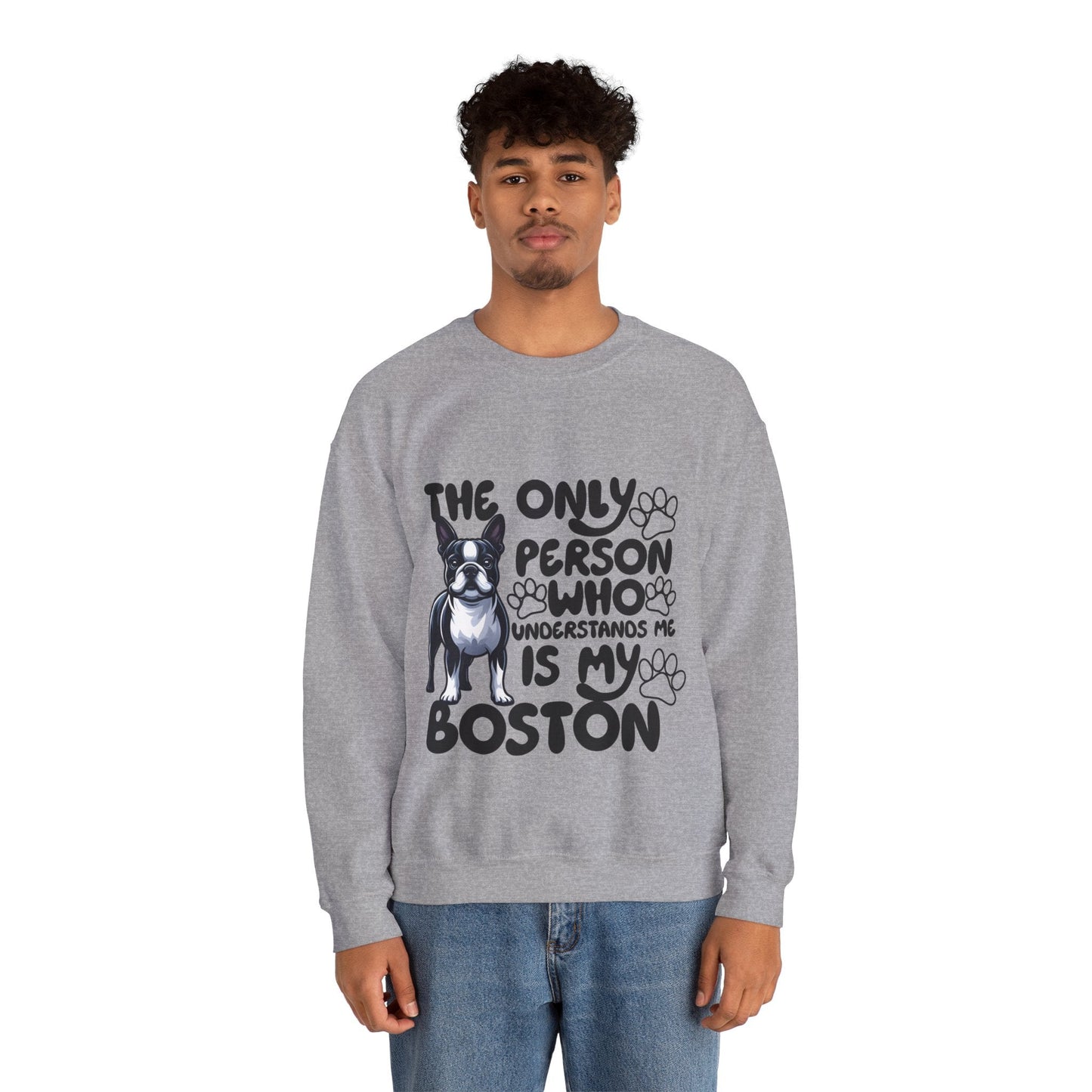 Avelena | Elvis Unisex Sweatshirt Für Boston Terrier Liebhaber