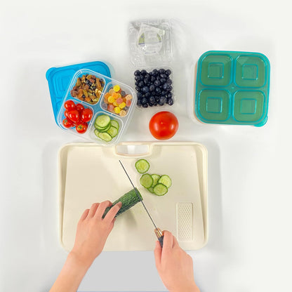 Avelena | 6Er-Pack Wiederverwendbare Bento-Box Mahlzeiten Vorbereitungsset