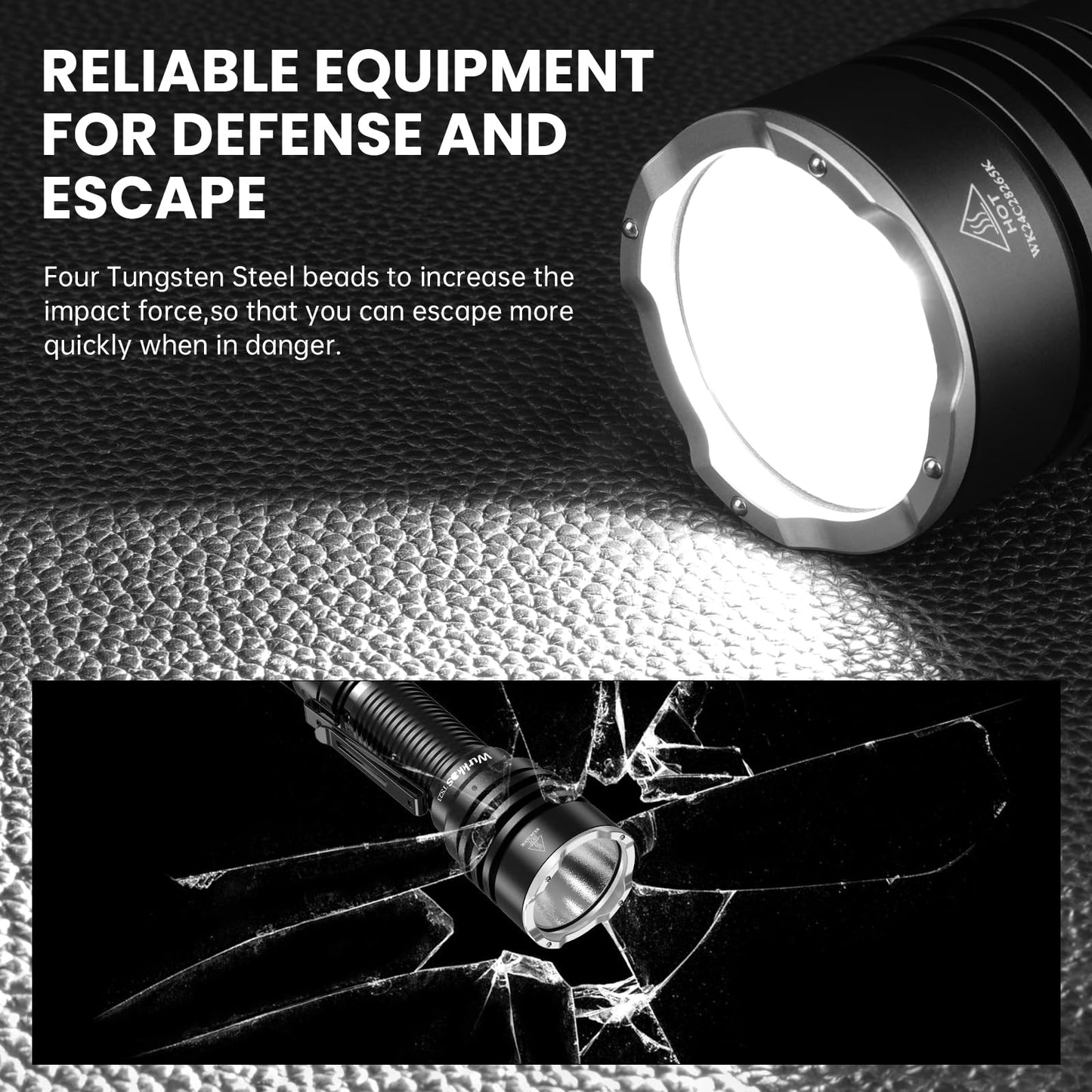 Avelena | Wurkkos Ts23 Taktische Taschenlampe 5000 Lumen Wiederaufladbar Ip68 Wasserdicht für Camping & Notfälle