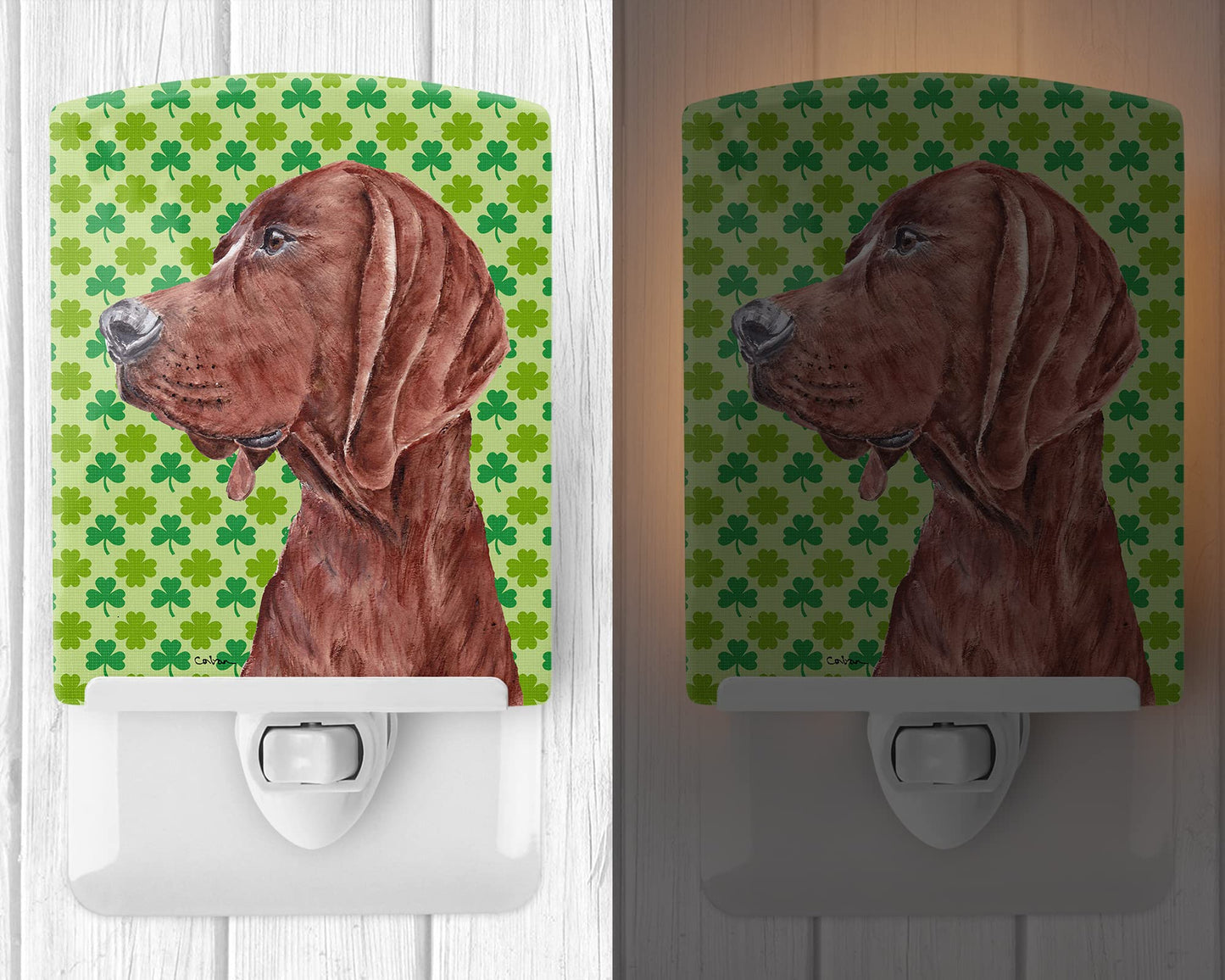 Avelena | Treasures St. PatrickS Day Keramische Nachtlampe, Redbone Coonhound, 6X4X3, Mult