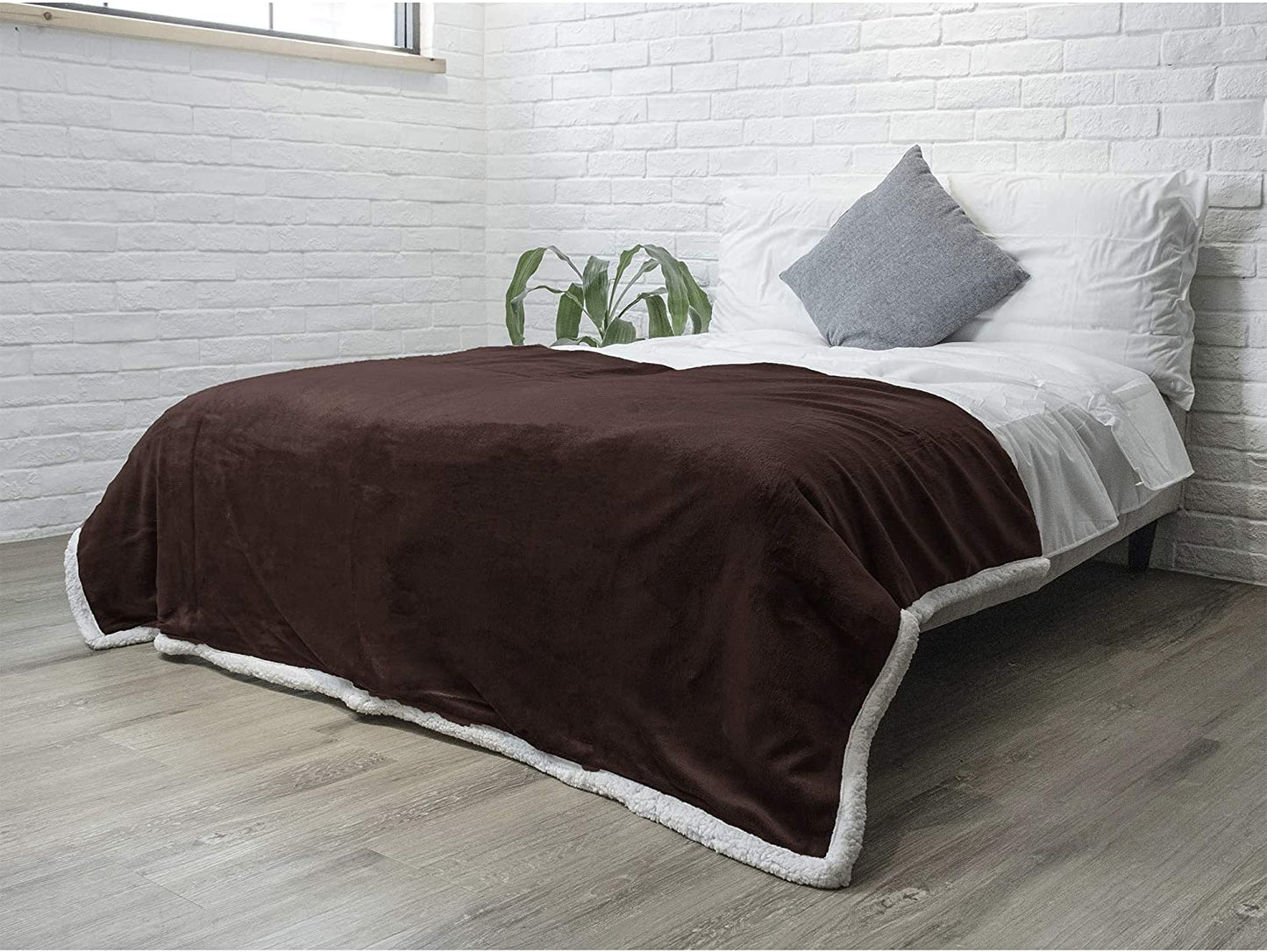 Avelena | Twin Plush Sherpa-Decke
