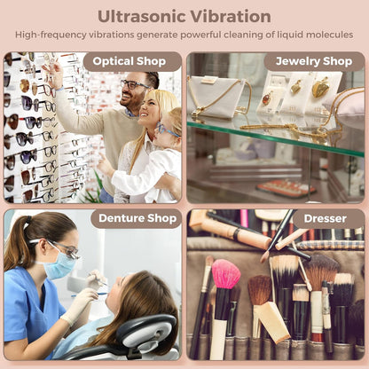 Avelena | Ultraschall Schmuckreiniger 650ml mit Uhrenhalter – ShineMate