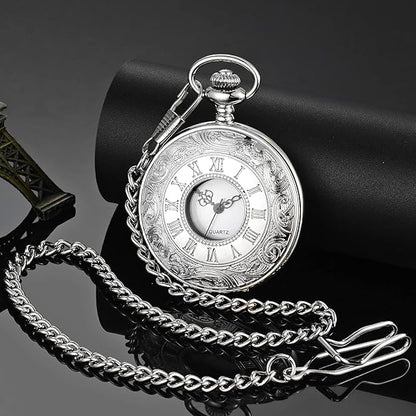 Avelena | Klassische Retro Taschenuhr für Männer