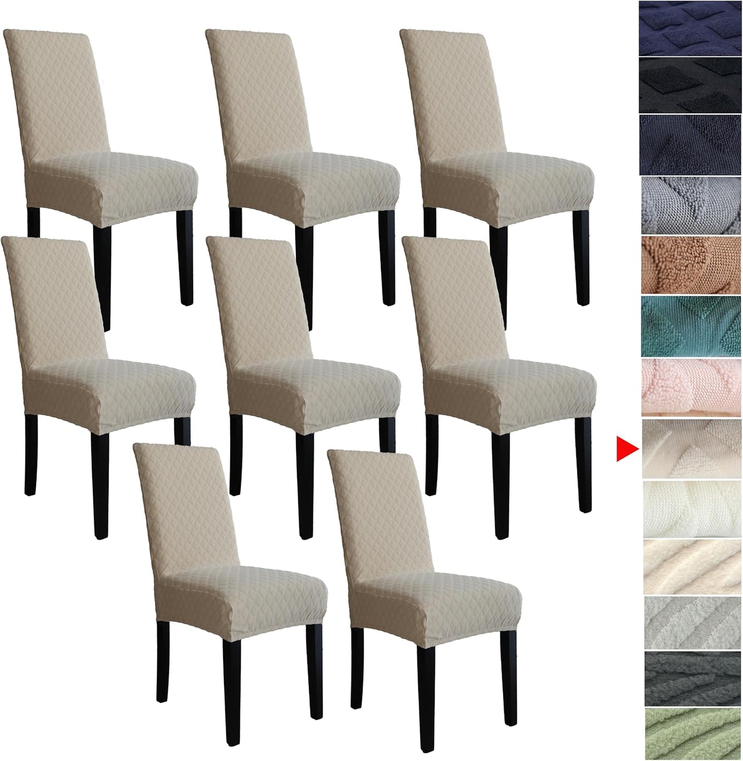 Avelena | Stretch Esszimmerstuhlbezüge Set – ChairGuard