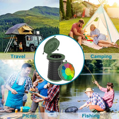 Avelena | Tragbares WC mit verstellbarer Höhe – CampMate