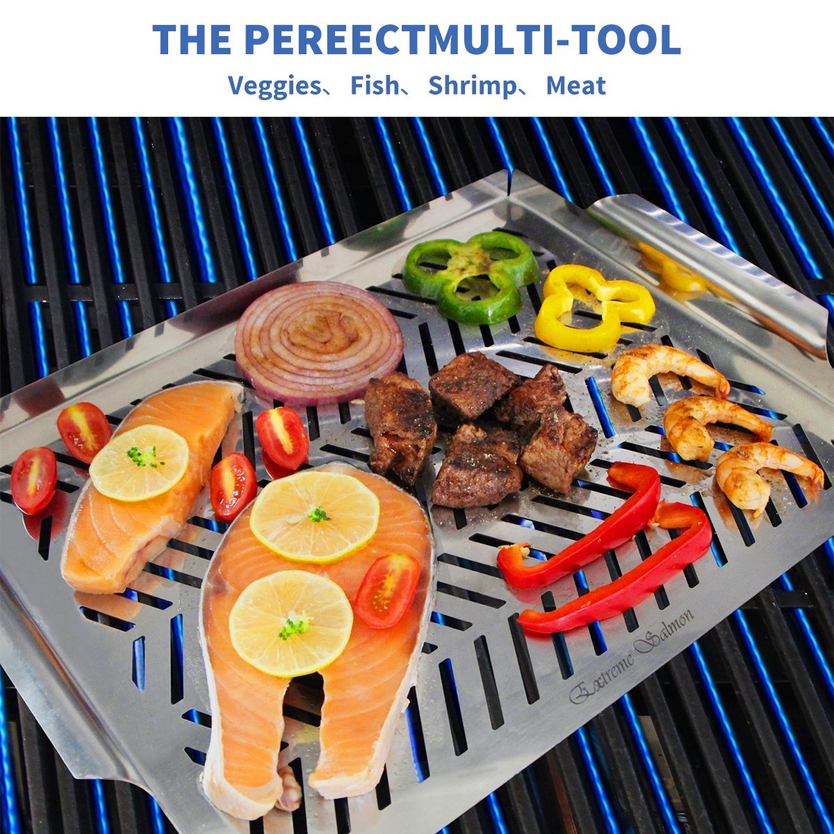 Avelena | Edelstahl Grill Toppplatte Pfanne