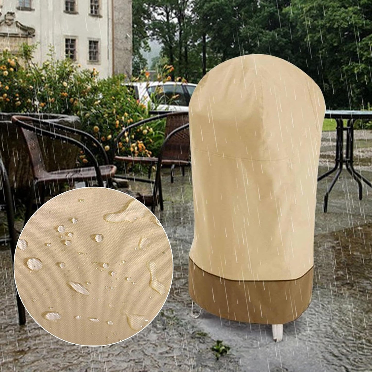 Avelena | Wasserdichtes Oxford BBQ Smoker Cover mit UV-Schutz – Bravoro