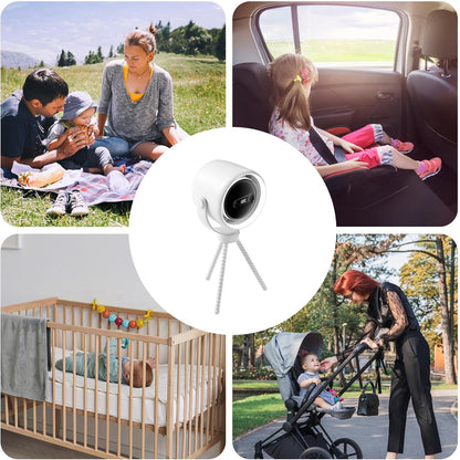 Avelena | Wiederaufladbarer Clip-On Kinderwagen Ventilator mit Nachtlicht 100 Geschwindigkeiten