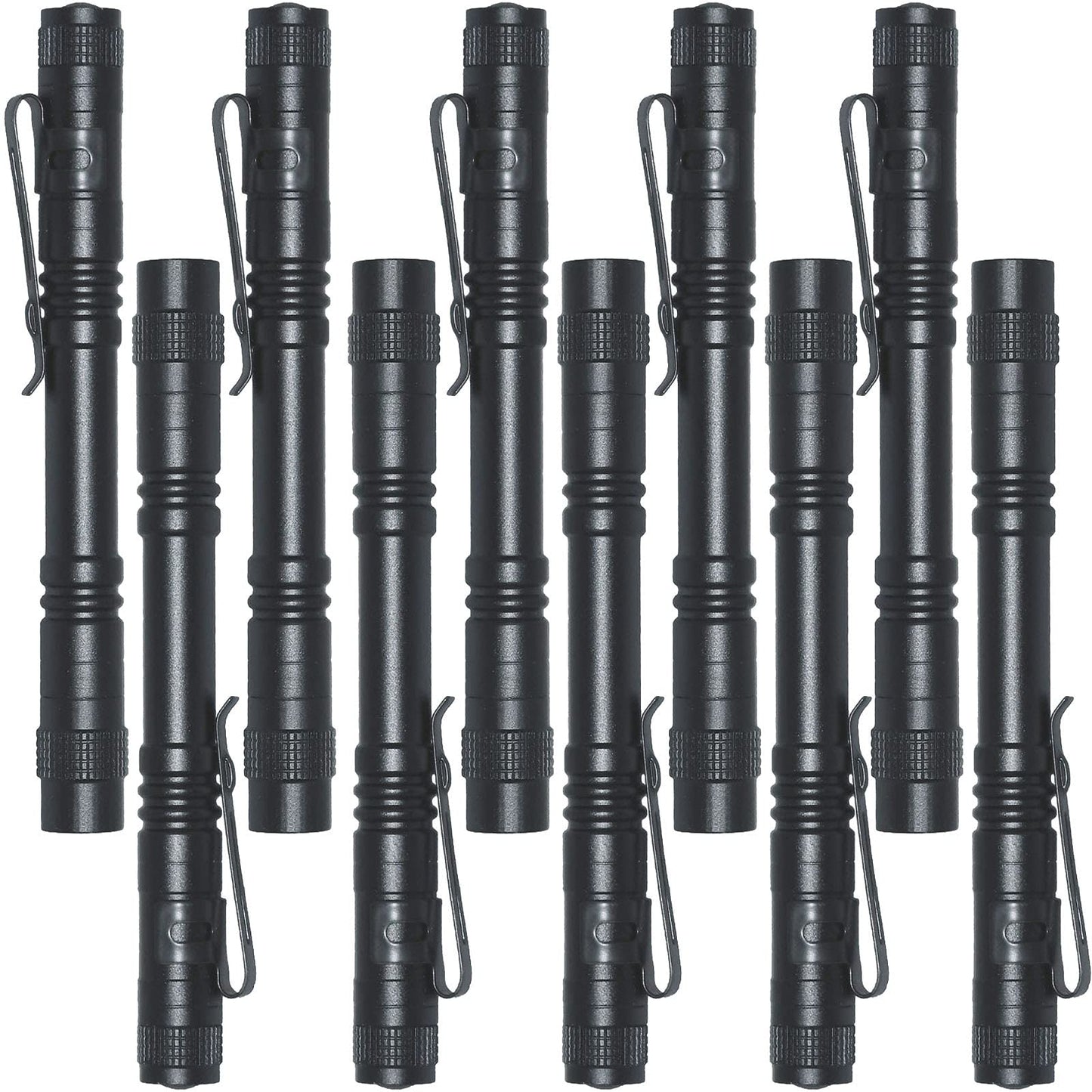 Avelena | Beieverluck 10 Paket Mini Led Taschenlampen, Schwarze Taktische Taschenlampe für Camping & Notfälle