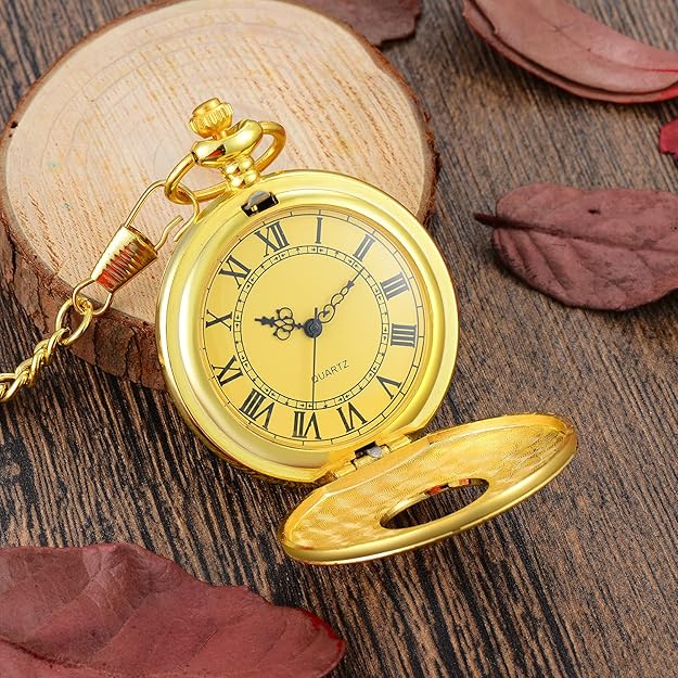 Avelena | Klassische Retro Taschenuhr für Männer